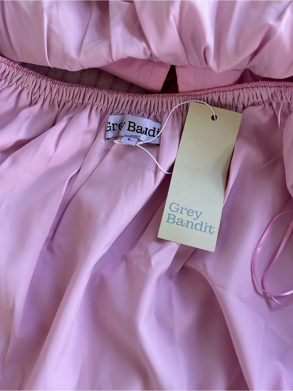 Grey Bandit Noey Dress Women’s Backless Light Pink Summer Dress Size Large NWT - Picture 2 of 14